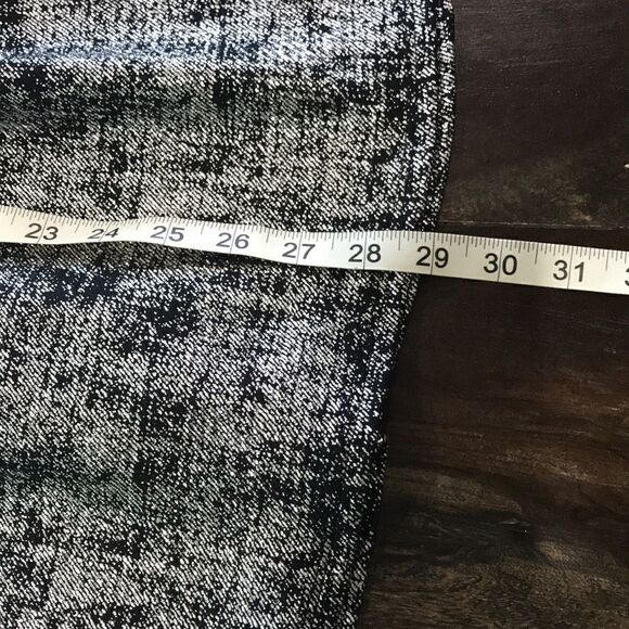 One Clothing, Silver, and Black Long-sleeve Dip Backed Dress, Medium. - Picture 10 of 12